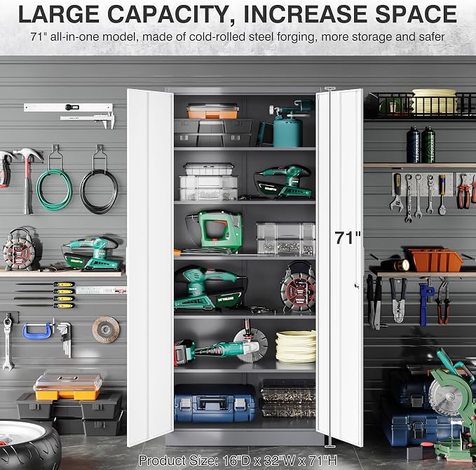 SISESOL 6 Tier Storage Cabinet - Image 5
