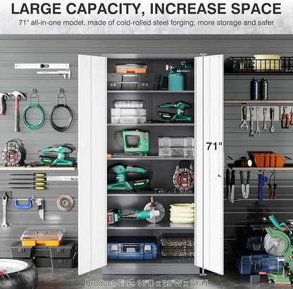 SISESOL 6 Tier Storage Cabinet - Image 5