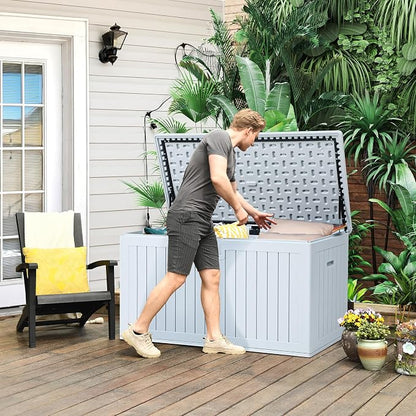 YITAHOME 180 Gallon Double-Wall Deck Box - Image 5