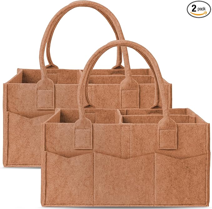 Cute Castle 2 Pack Diaper Caddy Organizer by Cute+Castle
