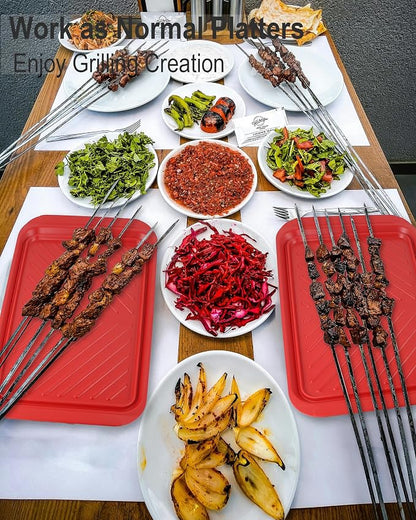 KAQAHIDO Grilling Prep and Serve Trays, BBQ Platter - Image 8