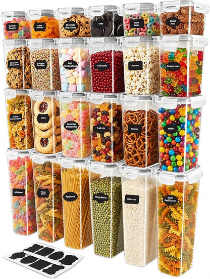 KICHLY Plastic Airtight Food Storage Containers Sets by KICHLY