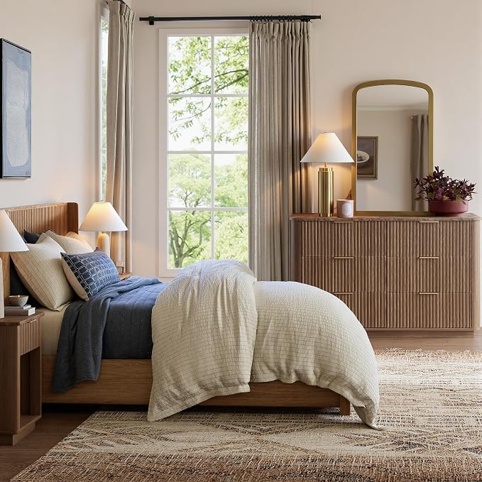 win2win 6 Drawer Dresser, Mid Century Modern Dresser - Image 8