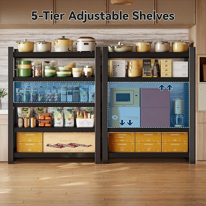 Wanfu Garage Shelving, Adjustable Heavy Duty Storage Shelf Unit，Metal Shelf and - Image 5