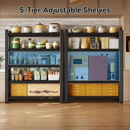Wanfu Garage Shelving, Adjustable Heavy Duty Storage Shelf Unit，Metal Shelf and - Image 5