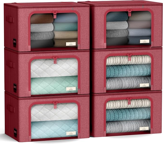Sorbus Storage Bins with Metal Frame by Sorbus
