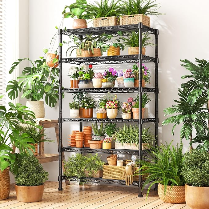 REIBII 6-Tier Storage Shelves Metal Shelving - Image 4