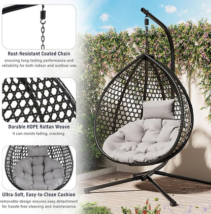 SOFTSEA Outdoor Wicker Egg Chair - Image 4