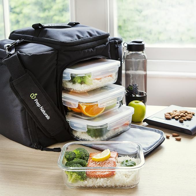Prep Naturals 5 Pack 36oz Glass Meal Prep Containers - Image 7