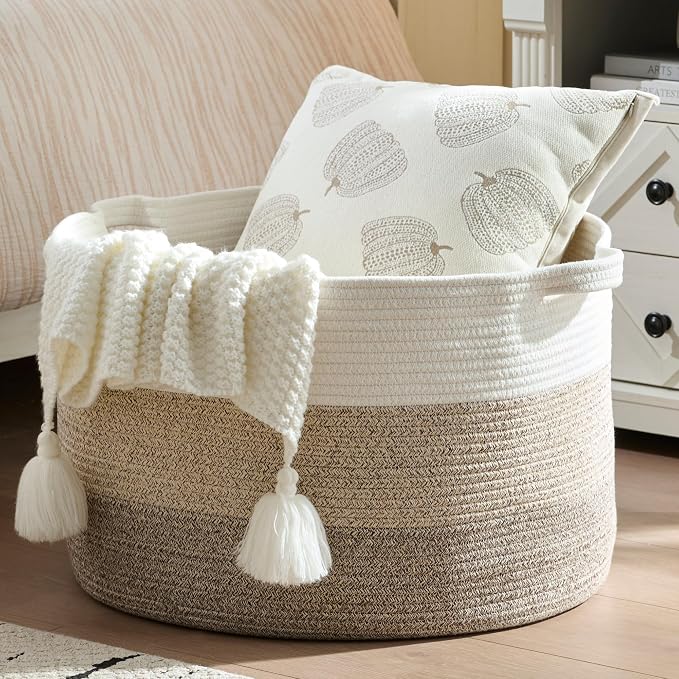Luxury Little Extra Large Nursery Storage Basket, Blanket Basket by LuxuryLittle