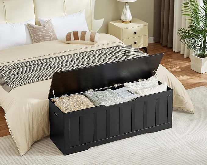 VANKILEY 51.2" Storage Chest Extra Large, Wooden Storage Bench, - Image 5