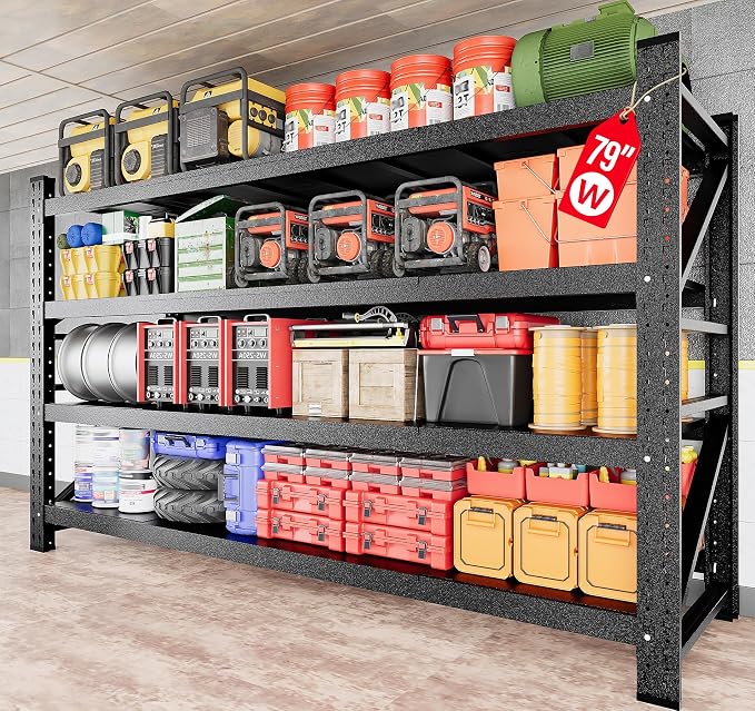 7000LBS Heavy Duty Garage Shelving Units, Large Storage Rack, Steel Shelf by SISESOL