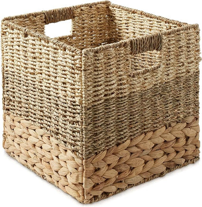 Casafield 13" x 13" Mixed Weave Storage Baskets, Natural - Image 3