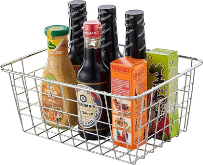 JUNCHU CHERRY Wire Kitchen Storage Basket 4 Packs, Perfect Pantry Organization - Image 8