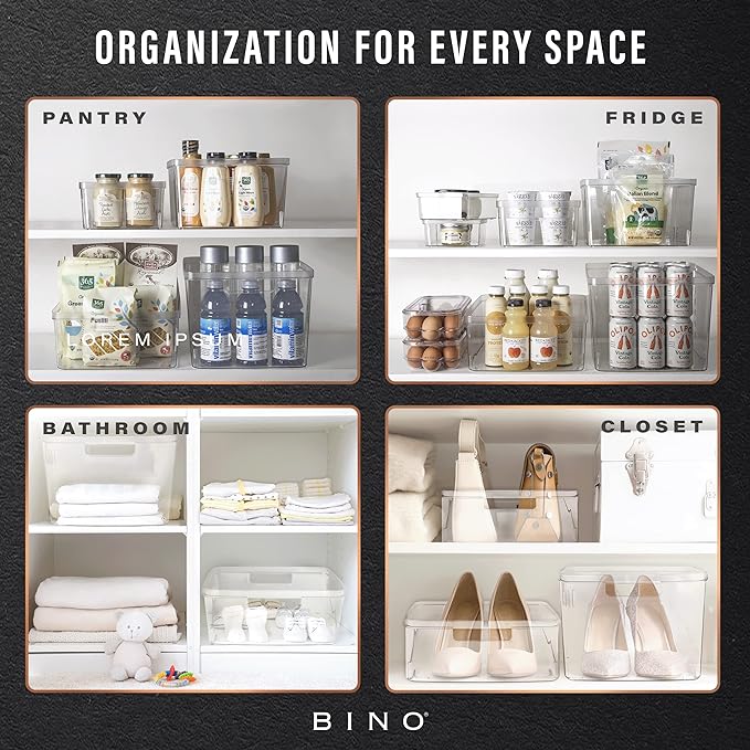 BINO | Plastic Storage Bins, X-Small - Image 5