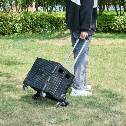 Utility Cart Foldable Shopping Cart Book Storage Cart, - Image 5