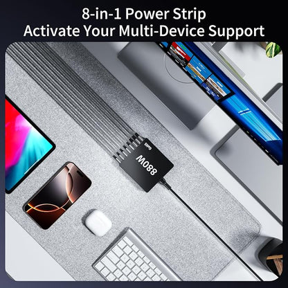 880W USB C Charger Block Charging Station 8 Port Fast Chager 140W PD PPS AVS - Image 2
