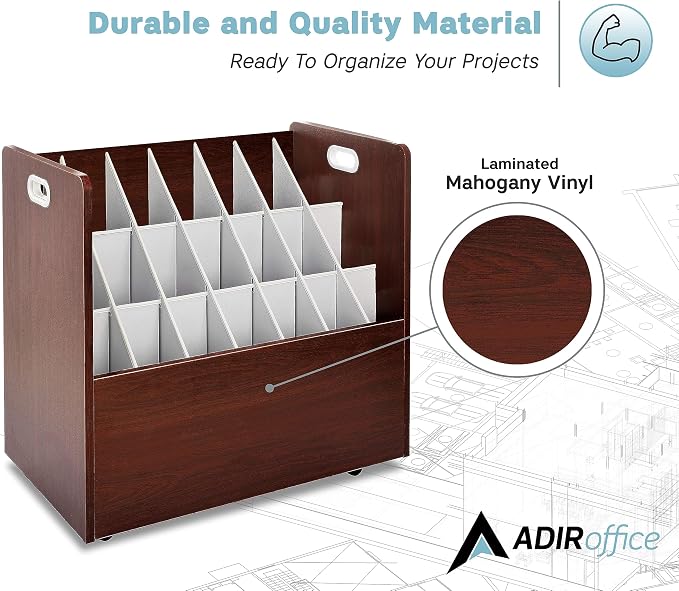 AdirOffice Adir Blue Print Storage Organizer - Image 5