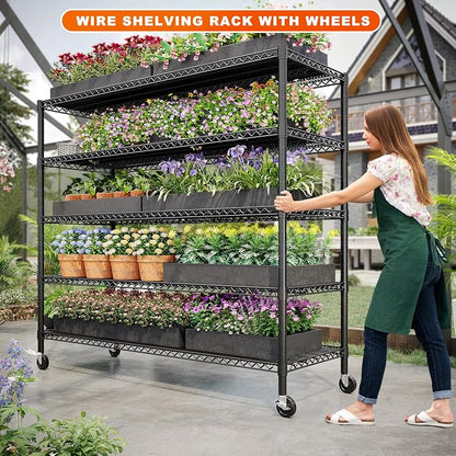 REIBII 85.7" H Storage Shelves 2998LBS Metal Shelving Unit - Image 4