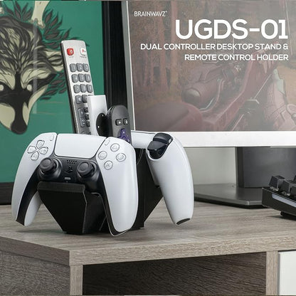 BRAINWAVZ Dual Game Controller & Storage Desktop Holder, Universal Design - Image 7