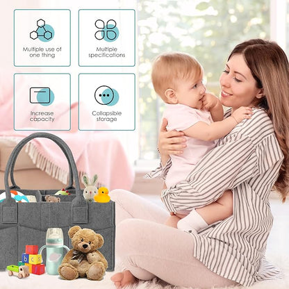 Cute Castle 2 Pack Diaper Caddy Organizer - Image 3