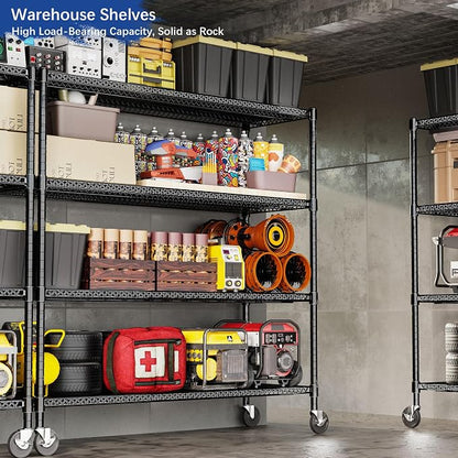 Heavy Duty Shelving, 76.2" H Garage Shelving Unit - Image 7