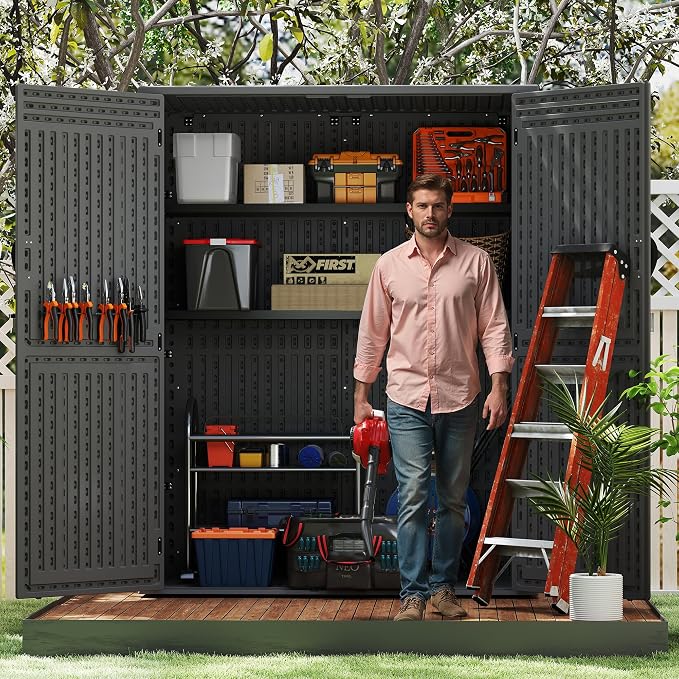EHHLY Vertical Resin Storage Shed - Image 3