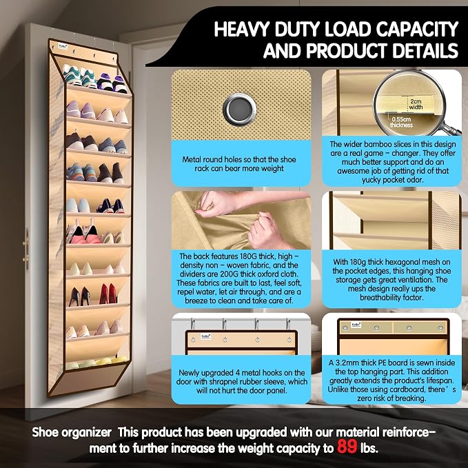 10 Tier Over The Door Organizer - Image 3