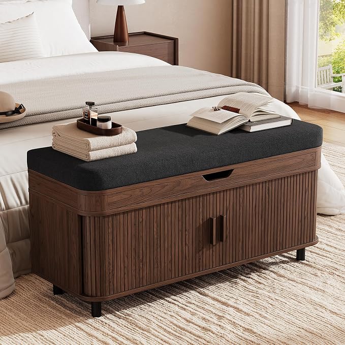 ONBRILL 43.3" Shoe Storage Bench - Image 9