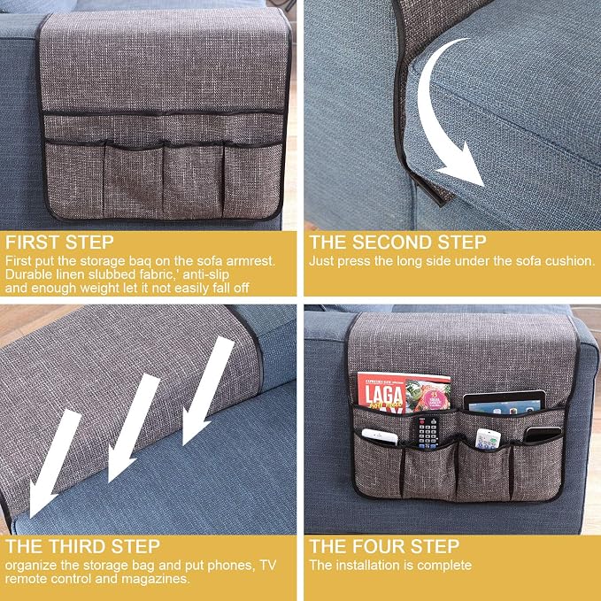 Sofa Armrest Organizer Non-Slip Remote Control Holders - Image 7