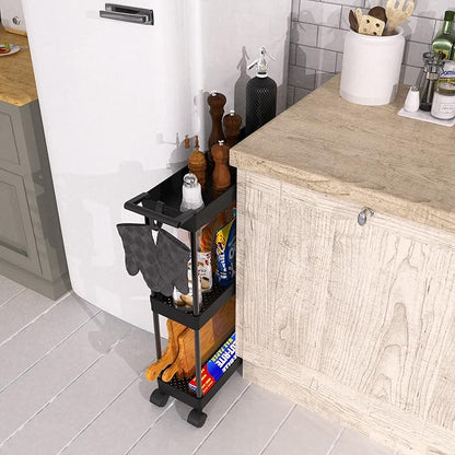 Simple Houseware 3-Tier Slim/Narrow Storage Cart - Image 4