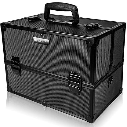 SHANY Essential Pro Makeup Train Case Cosmetic Box Portable Makeup Case - Image 3