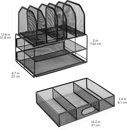 Amazon Basics Mesh Desk Organizer - Image 4