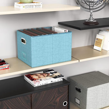 2 Pack File Storage Organizer Box, Filing Box, Portable File Box - Image 6