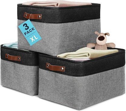 OrganiHaus Extra Large Fabric Storage Baskets by OrganiHaus
