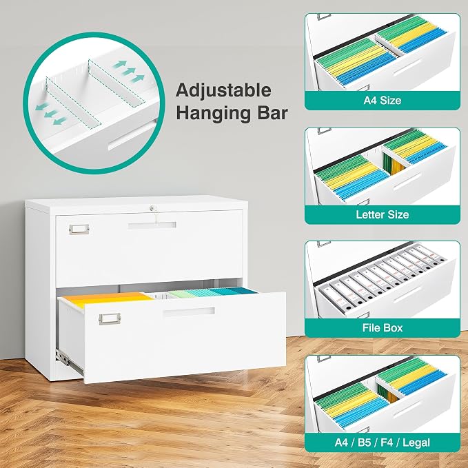 2 Drawer Lateral File Cabinet - Image 5