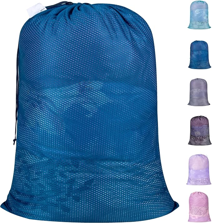 Polecasa Heavy Duty Diamond Mesh Laundry Bag, Machine Washable, Commercial Grade by Polecasa