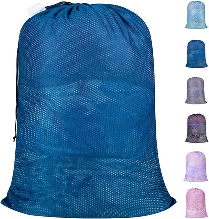 Polecasa Heavy Duty Diamond Mesh Laundry Bag, Machine Washable, Commercial Grade by Polecasa