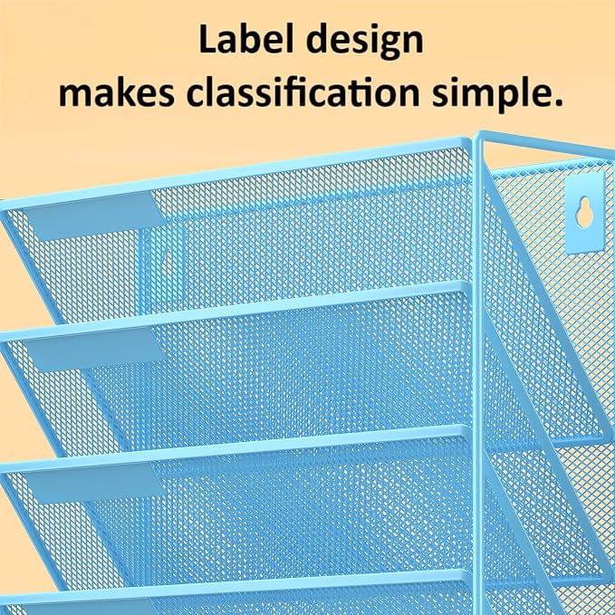 Kuntine.B Wall File Organizer Office Hanging Magazine Holder Wall File Organizer - Image 5