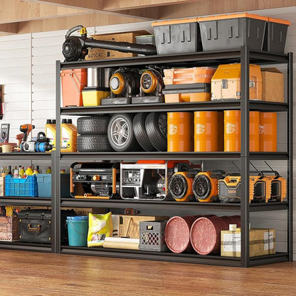 REIBII Garage Shelving 48.2" W Storage Shelves 3000LBS Heavy Duty Shelving - Image 7