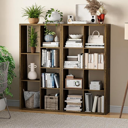 Cube Storage Organizer Bookcase, Decorative 11 inch Open Back Cubical Shelf - Image 5