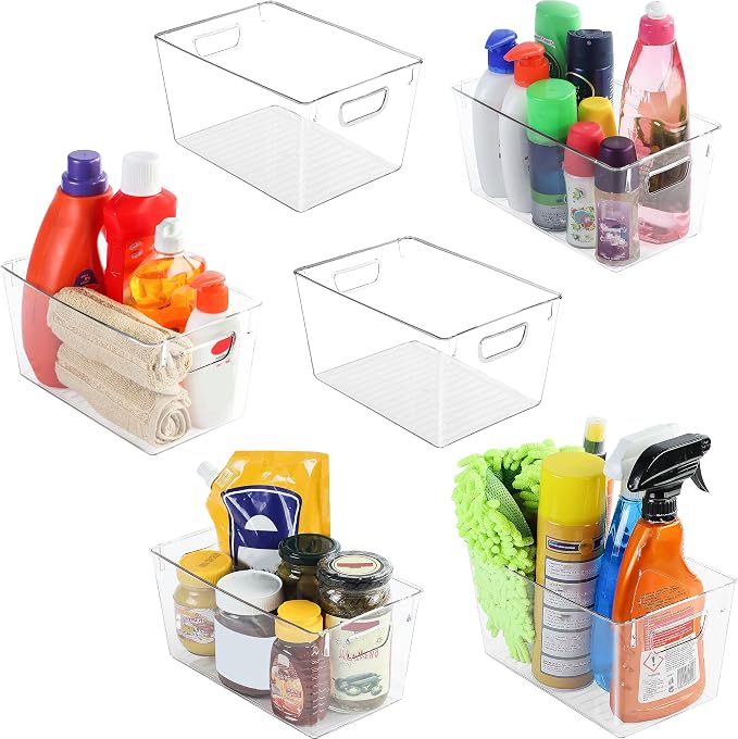 Utopia Kitchen Clear Organizer or Storage Bins by UTOPIAKITCHEN