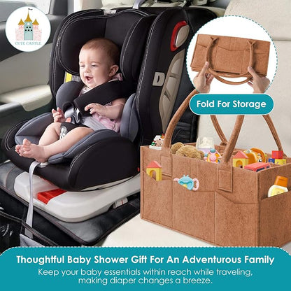 Cute Castle 2 Pack Diaper Caddy Organizer - Image 6