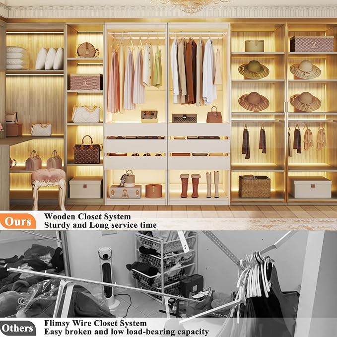 HUAHUU Freestanding 2FT Closet System - Image 6