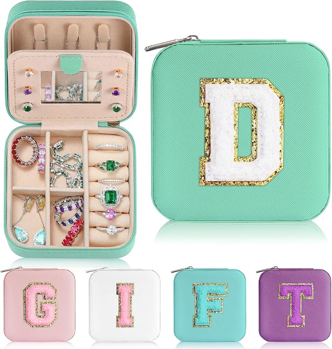 Parima Initial Jewelry Box for Women Girls by PARIMA