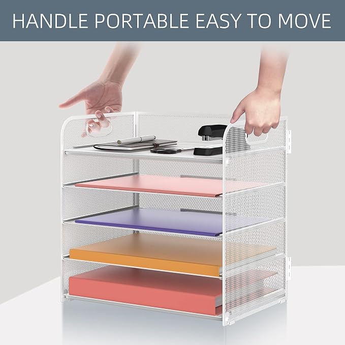 Supeasy 5 Trays Paper Organizer Letter Tray - Image 7