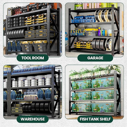 Heavy Duty Garage Storage Shelves 8000LBS Capacity, 4-Tier Adjustable - Image 9