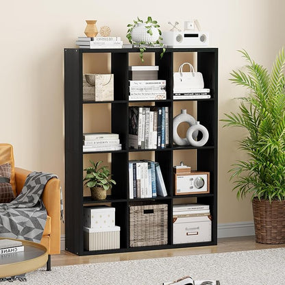 Cube Storage Organizer Bookcase, Decorative 11 inch Open Back Cubical Shelf - Image 2