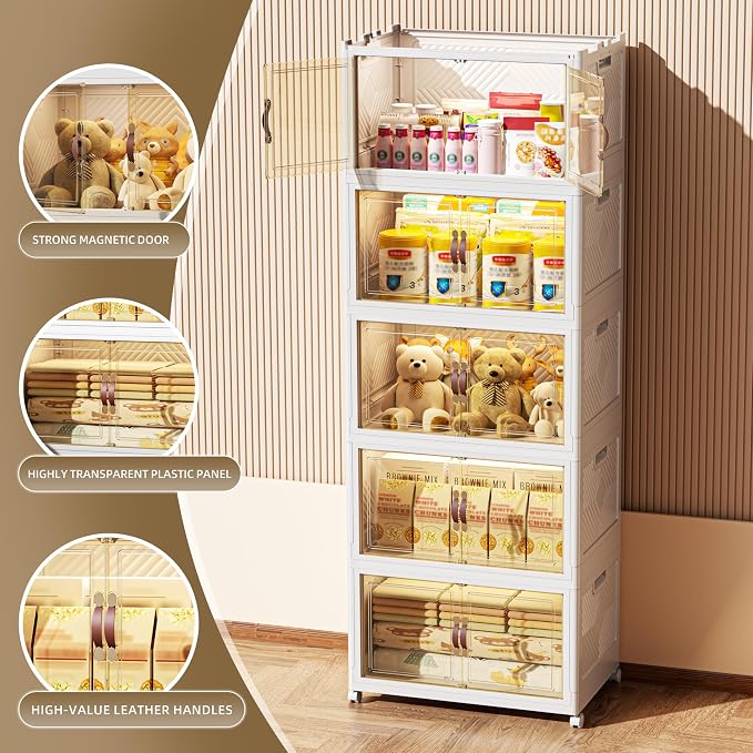 520 QT / 130 Gal Stackable Collapsible Storage Bins - Image 3