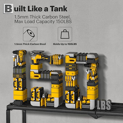 Spampur Power Tool Organizer Wall Mount, 15 Min Assembly, Maximum 150lb load - Image 5
